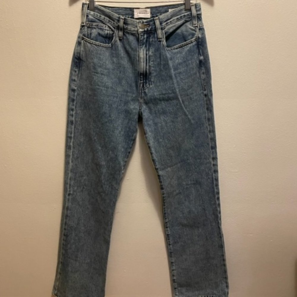 Frame Le Jane 5 Pocket Straight Leg Jean In Lomina